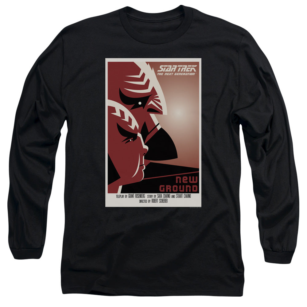 Star Trek Tng Season 5 Episode 10 Mens Long Sleeve Shirt Black Officially Licensed