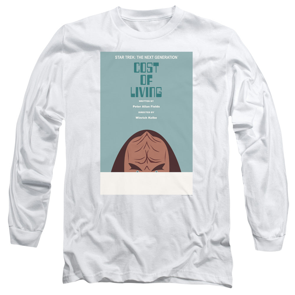 Star Trek Tng Season 5 Episode 20 Mens Long Sleeve Shirt White Officially Licensed