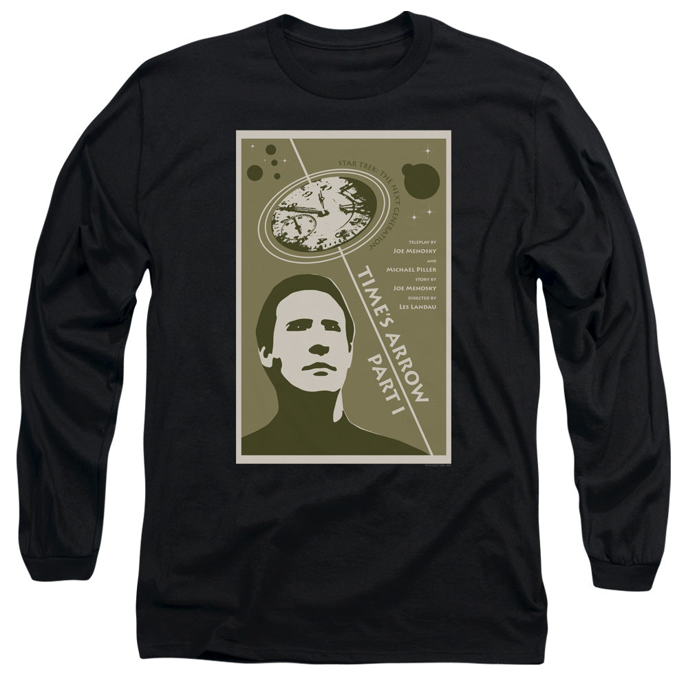 Star Trek Tng Season 5 Episode 26 Mens Long Sleeve Shirt Black Officially Licensed