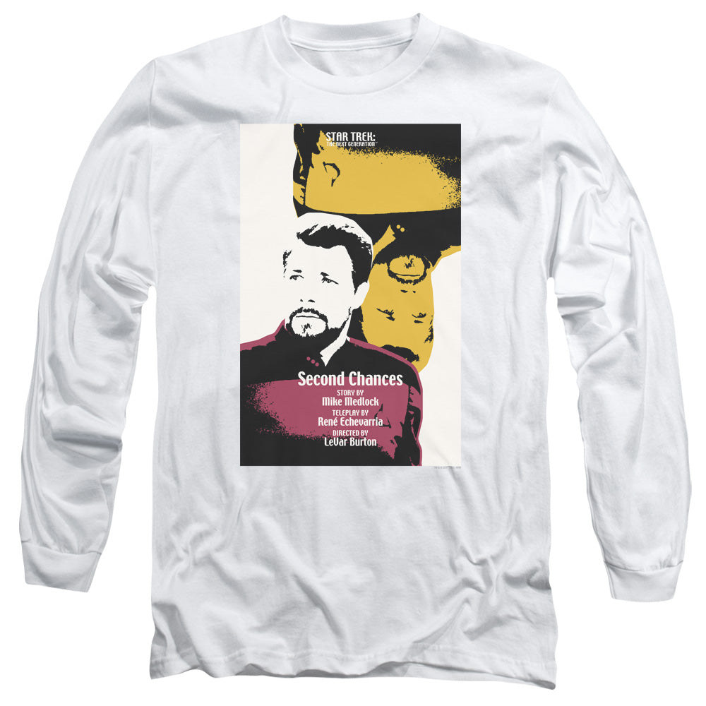 Star Trek Tng Season 6 Episode 24 Mens Long Sleeve Shirt White Officially Licensed