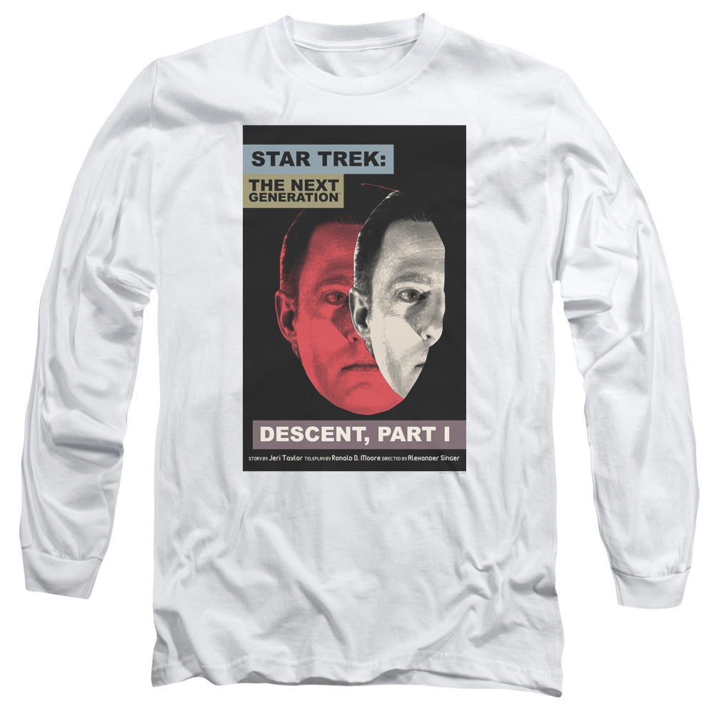 Star Trek Tng Season 6 Episode 26 Mens Long Sleeve Shirt White Officially Licensed