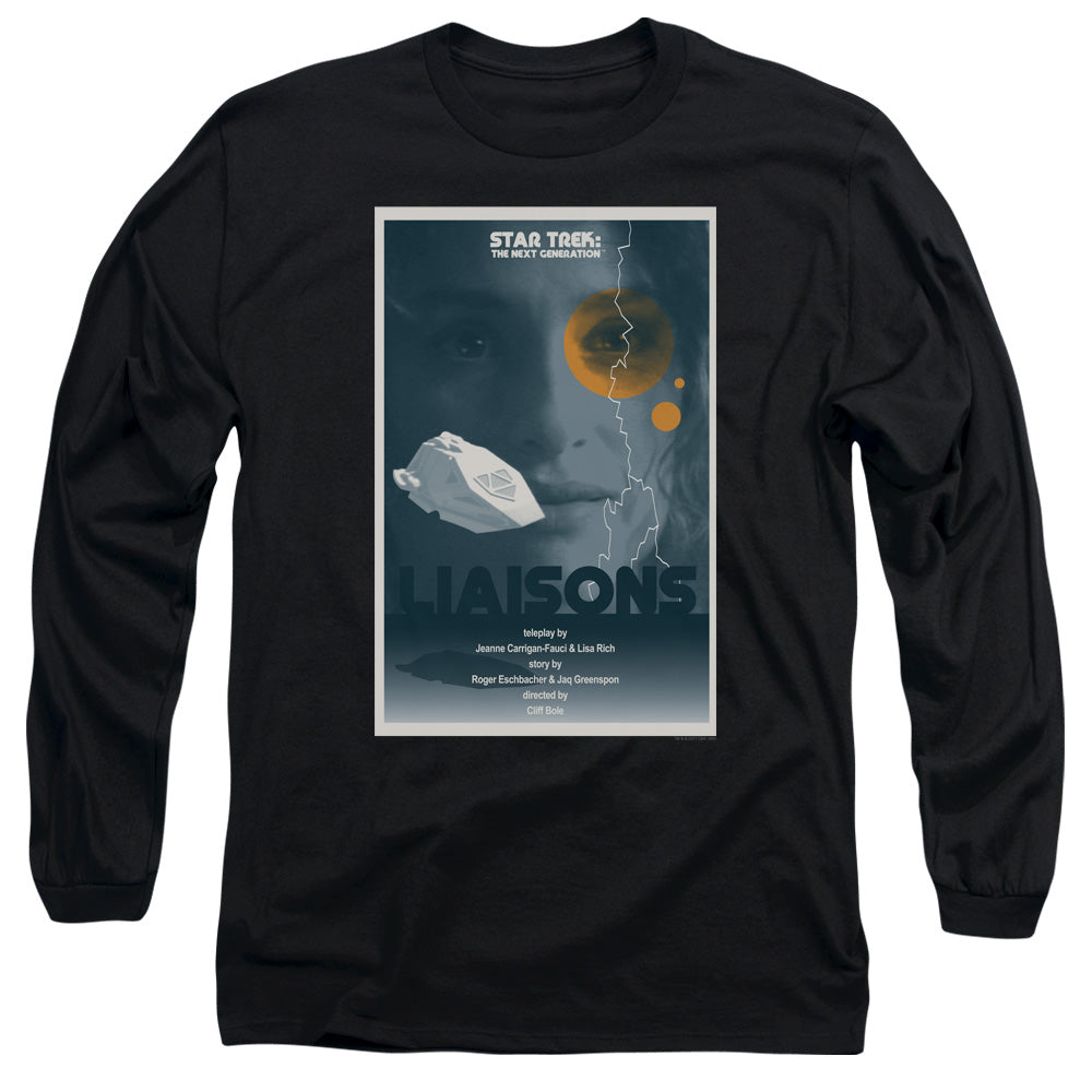 Star Trek Tng Season 7 Episode 2 Mens Long Sleeve Shirt Black Officially Licensed