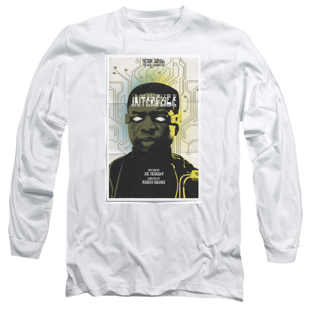 Star Trek Tng Season 7 Episode 3 Mens Long Sleeve Shirt White Officially Licensed