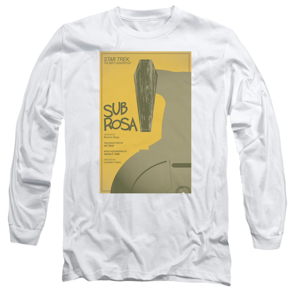 Star Trek Tng Season 7 Episode 14 Mens Long Sleeve Shirt White Officially Licensed