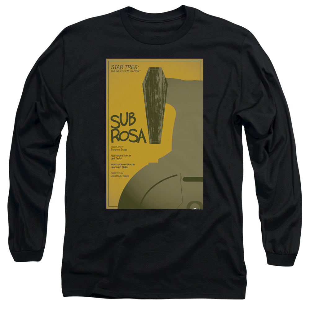 Star Trek Tng Season 7 Episode 14 Mens Long Sleeve Shirt Black Officially Licensed