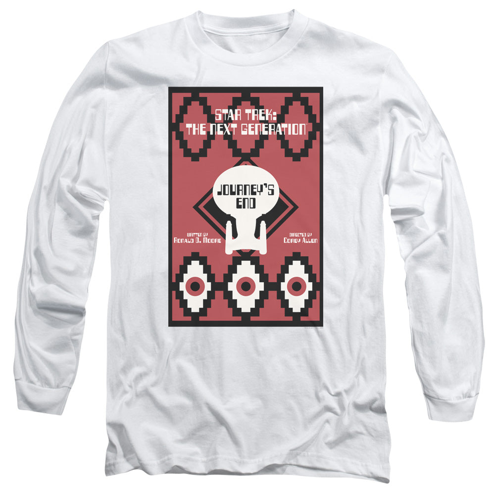 Star Trek Tng Season 7 Episode 20 Mens Long Sleeve Shirt White Officially Licensed