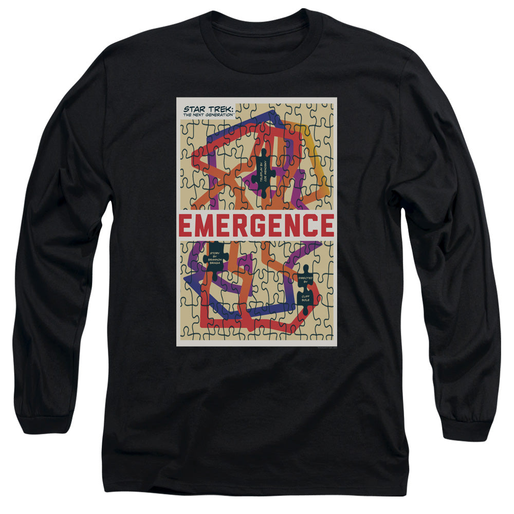 Star Trek Tng Season 7 Episode 23 Mens Long Sleeve Shirt Black Officially Licensed