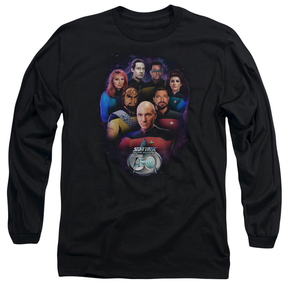 Star Trek Crew 30 Mens Long Sleeve Shirt Black Officially Licensed