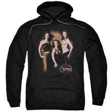 Load image into Gallery viewer, Charmed Three Hot Witches Mens Hoodie Black
