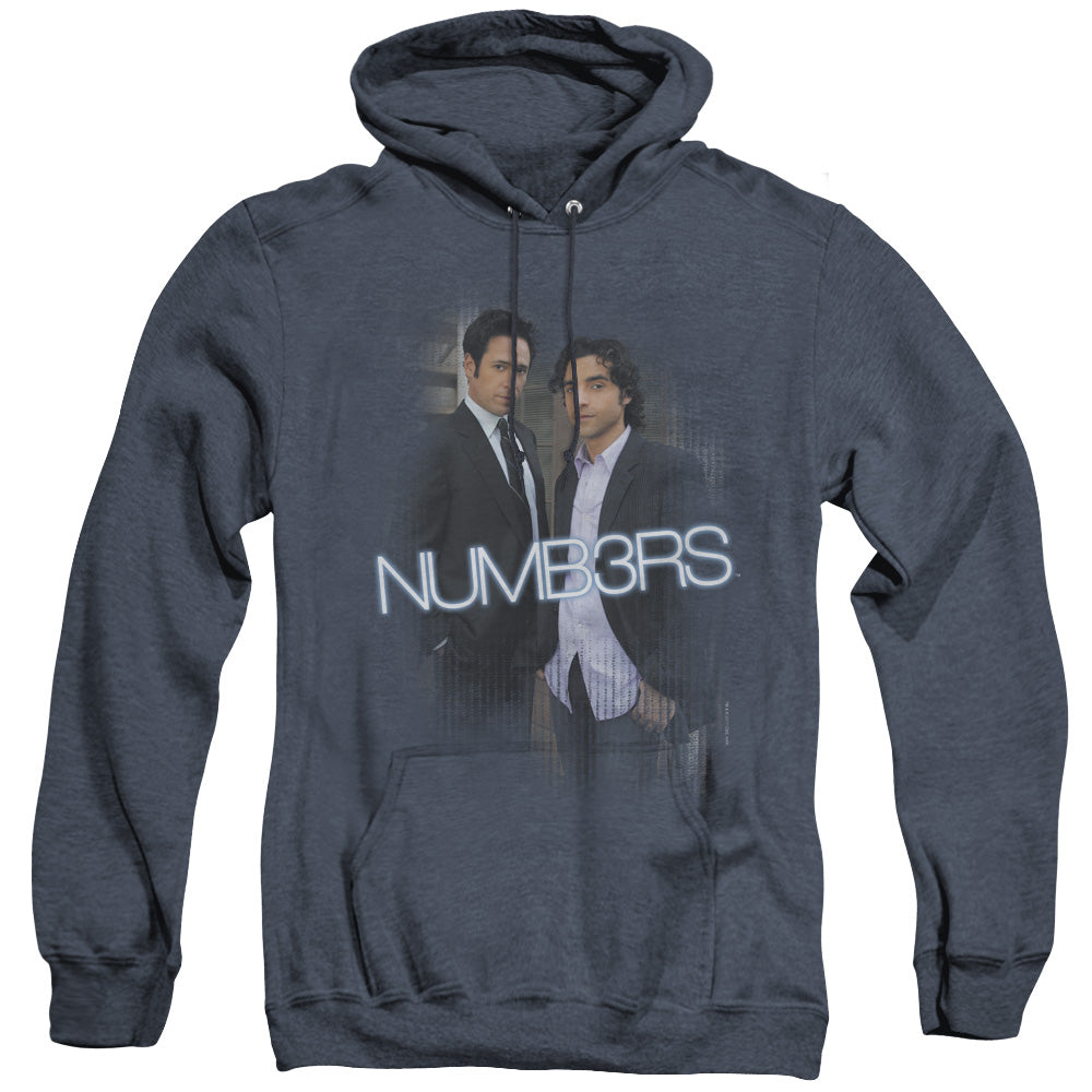 Numb3rs Don & Charlie Heather Mens Hoodie Navy