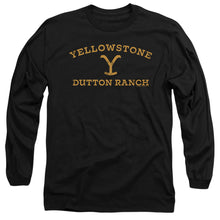 Load image into Gallery viewer, Yellowstone Arched Logo Mens Long Sleeve Shirt Black