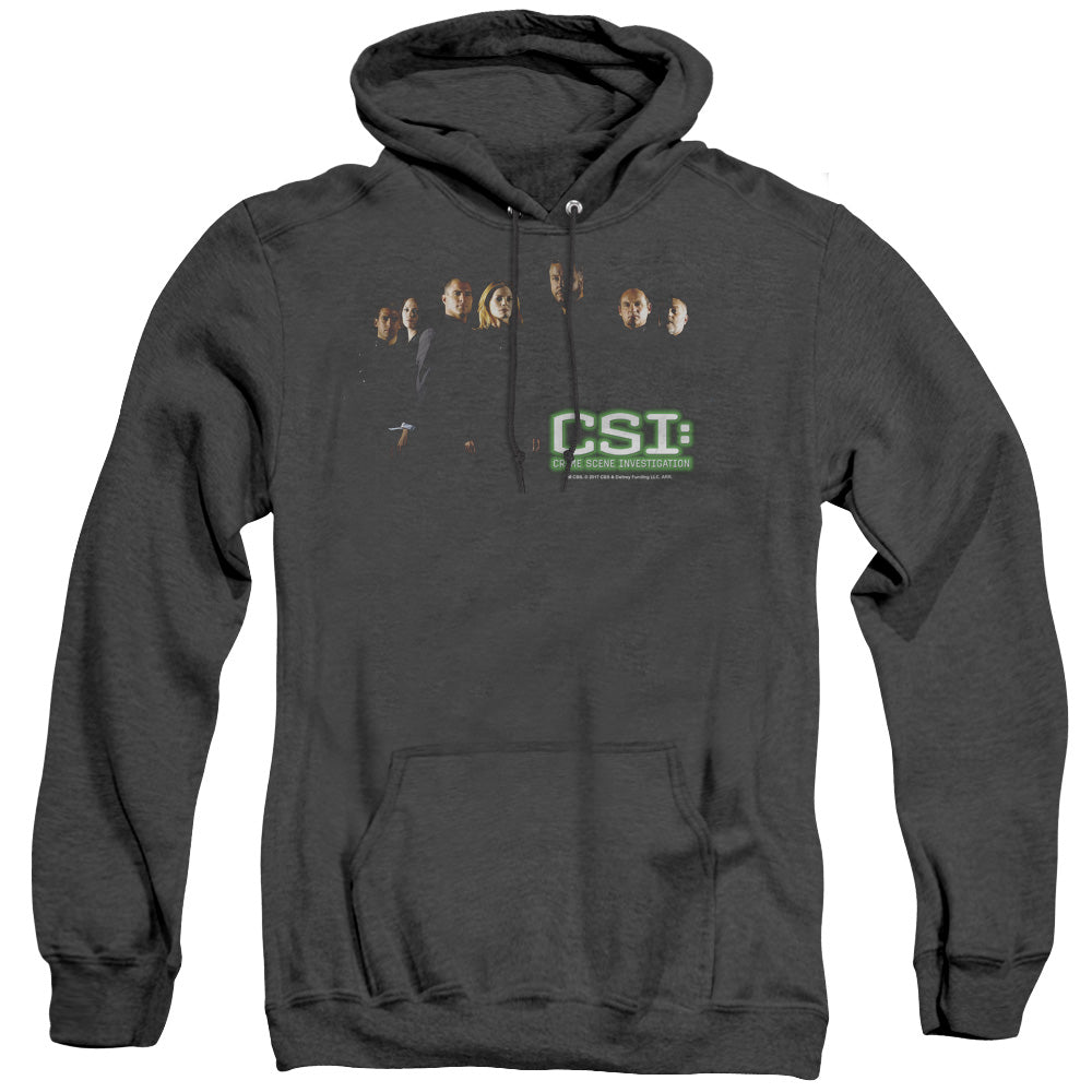 Csi Shadow Cast Heather Mens Hoodie Black