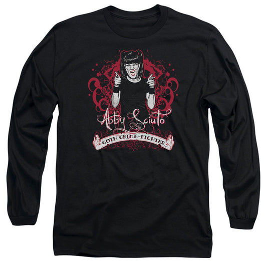Ncis Goth Crime Fighter Mens Long Sleeve Shirt Black