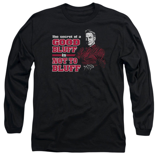 Ncis No Bluffing Mens Long Sleeve Shirt Black