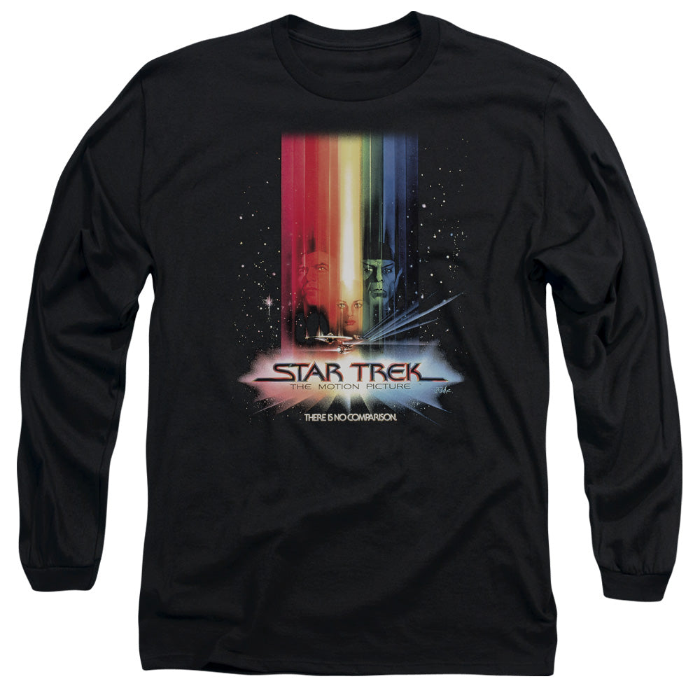 Star Trek Motion Picture Poster Mens Long Sleeve Shirt Black Officially Licensed