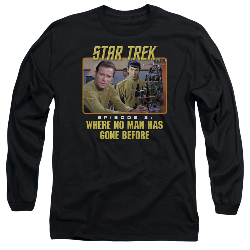 Star Trek Episode 2 Mens Long Sleeve Shirt Black Officially Licensed