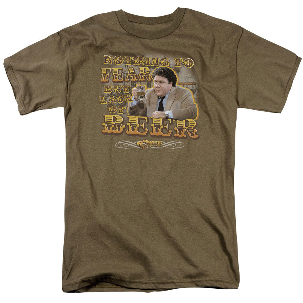 Cheers Fear Mens T Shirt Safari Green