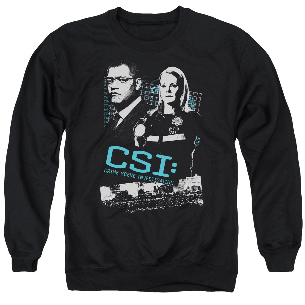 Csi Investigate This Mens Crewneck Sweatshirt Black Officially Licensed