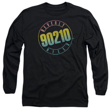Load image into Gallery viewer, 90210 Color Blend Logo Mens Long Sleeve Shirt Black