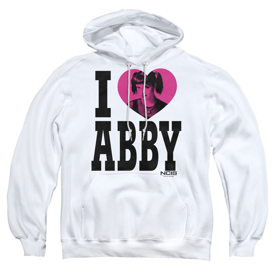 Ncis I Heart Abby Mens Hoodie White