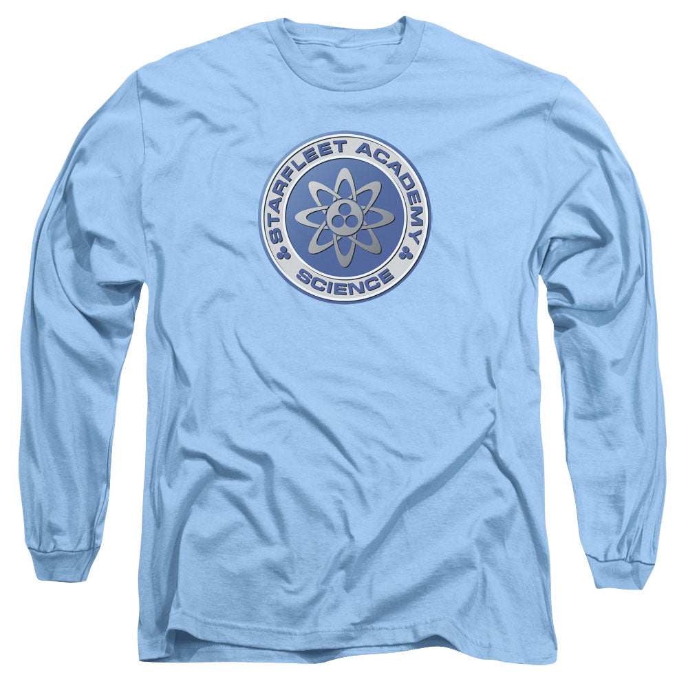 Star Trek Science Mens Long Sleeve Shirt Carolina Blue Officially Licensed