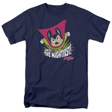 Load image into Gallery viewer, Mighty Mouse The Mightiest Mens T Shirt Navy