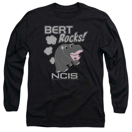Ncis Bert Rocks Mens Long Sleeve Shirt Black