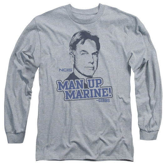 Ncis Man Up Mens Long Sleeve Shirt Athletic Heather
