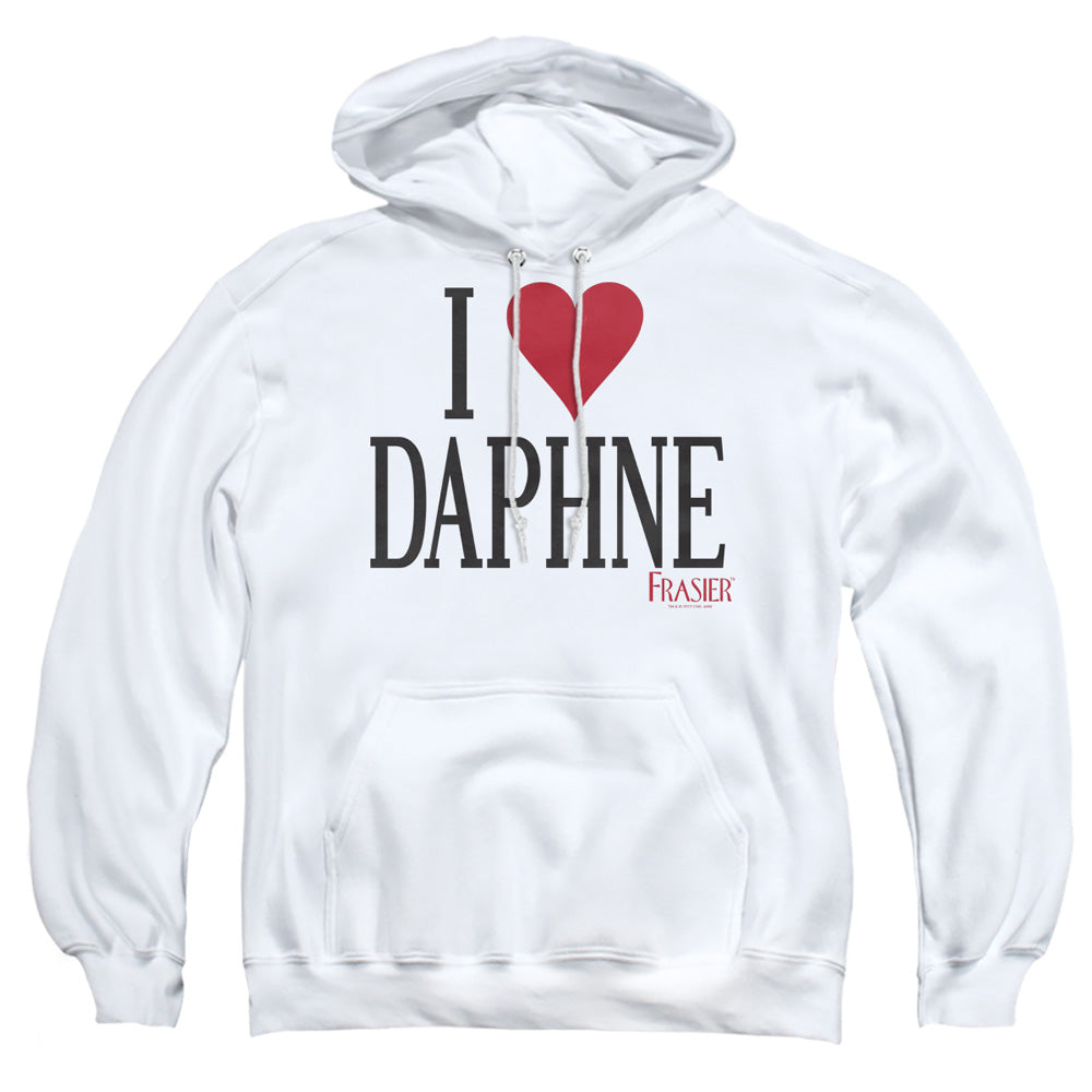 Frasier I Heart Daphne Mens Hoodie White