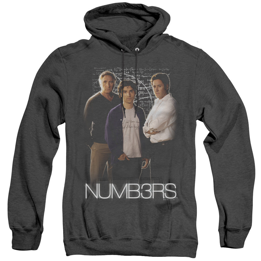 Numbers Equations Heather Mens Hoodie Black