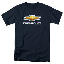 Load image into Gallery viewer, Chevrolet Chevy Bowtie Stacked Mens T Shirt Navy