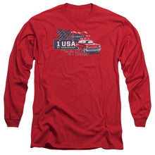 Load image into Gallery viewer, Chevrolet See The Usa Mens Long Sleeve Shirt Red Officially Licensed