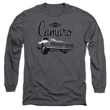 Load image into Gallery viewer, Chevrolet Script Car Mens Long Sleeve Shirt Charcoal Officially Licensed