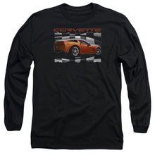 Load image into Gallery viewer, Chevrolet Orange Z06 Vette Mens Long Sleeve Shirt Black Officially Licensed