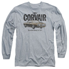 Load image into Gallery viewer, Chevrolet Retro Corvair Mens Long Sleeve Shirt Athletic Heather Officially Licensed