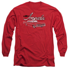Load image into Gallery viewer, Chevrolet Classic Impala Mens Long Sleeve Shirt Red Officially Licensed