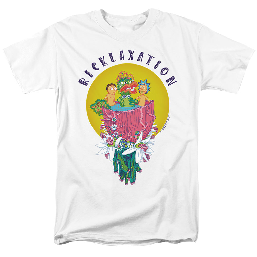 Rick And Morty Ricklaxation Mens T Shirt White