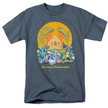 Load image into Gallery viewer, Rick And Morty Rest And Ricklaxation Mens T Shirt Slate