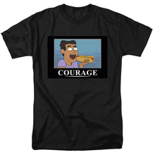 Load image into Gallery viewer, Rick And Morty Courage Poster Mens T Shirt Black