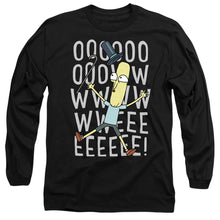 Load image into Gallery viewer, Rick And Morty Oowweeeee Mens Long Sleeve Shirt Black Officially Licensed