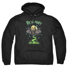 Load image into Gallery viewer, Rick And Morty Drunk Rick Ship Mens Hoodie Black
