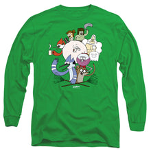Load image into Gallery viewer, Regular Show Regular Cast Mens Long Sleeve Shirt Kelly Green Officially Licensed