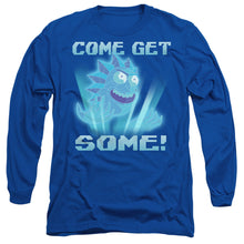 Load image into Gallery viewer, Rick And Morty Come Get Some Mens Long Sleeve Shirt Royal Blue