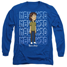 Load image into Gallery viewer, Rick And Morty Bruce Chutback Mens Long Sleeve Shirt Royal Blue