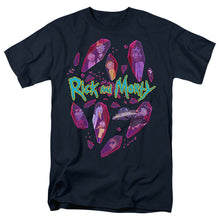Load image into Gallery viewer, Rick And Morty Death Crystal Futures Mens T Shirt Navy