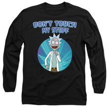 Load image into Gallery viewer, Rick And Morty Don'T Touch Mens Long Sleeve Shirt Black Officially Licensed