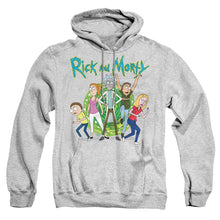 Load image into Gallery viewer, Rick And Morty Family Fights Together Mens Hoodie Athletic Heather