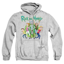 Load image into Gallery viewer, Rick And Morty Family Fights Together Mens Hoodie Athletic Heather