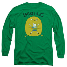 Load image into Gallery viewer, Adventure Time Bro Hug Mens Long Sleeve Shirt Kelly Green