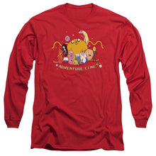 Load image into Gallery viewer, Adventure Time Outstretched Mens Long Sleeve Shirt Red